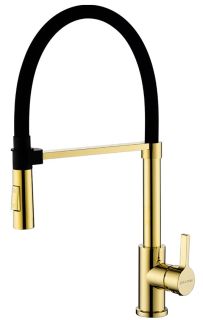 Смеситель для кухни Paulmark Halt Ha214021-G золото